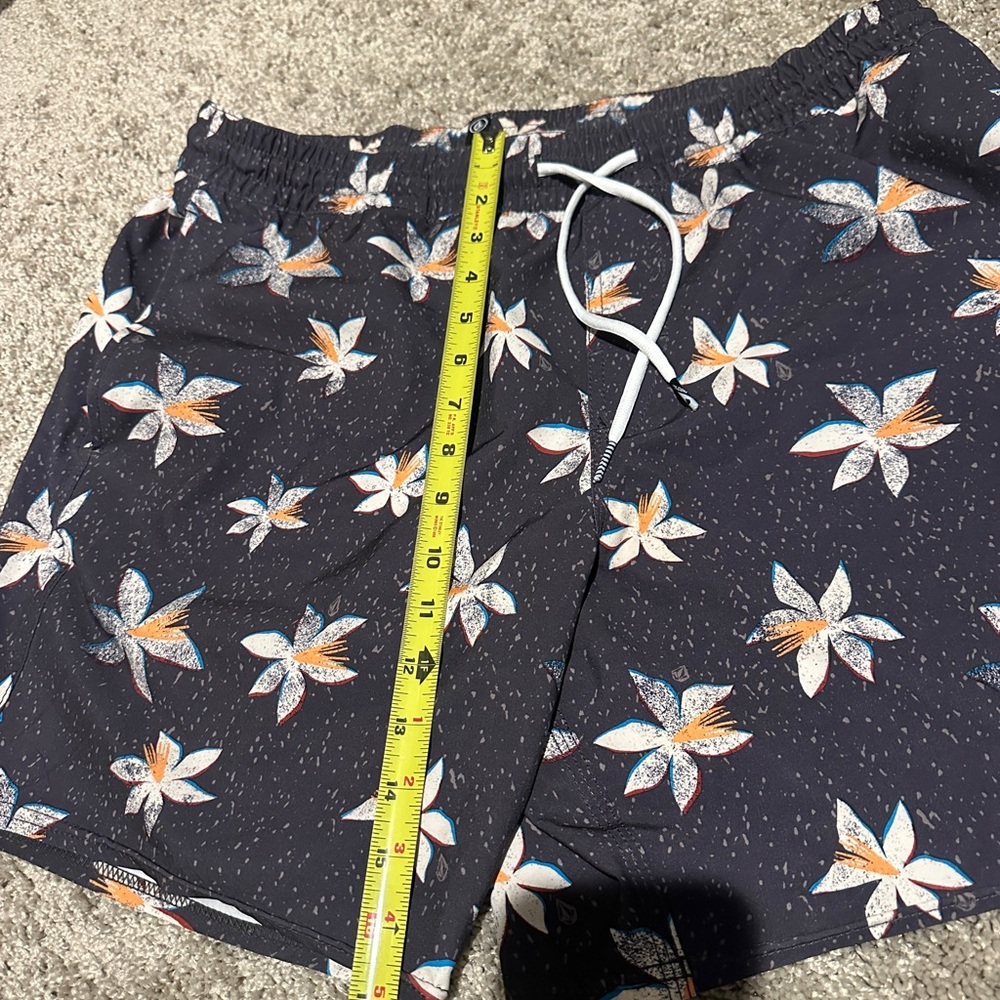 Volcom Dark Gray Floral Swim Shorts